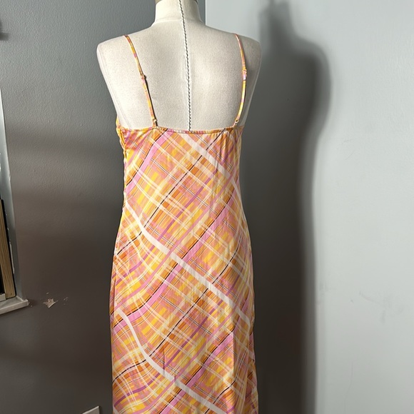 Women’s Inwear Copenhagen 1969 Slip on Yellow Check Sleeveless Dress size US 8 - Picture 9 of 13